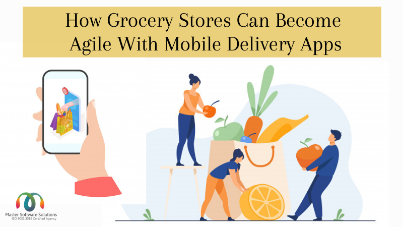 Online grocery store with mobile apps